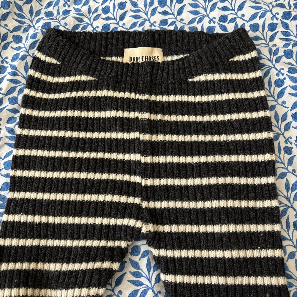 Bobo Choses striped knit leggings